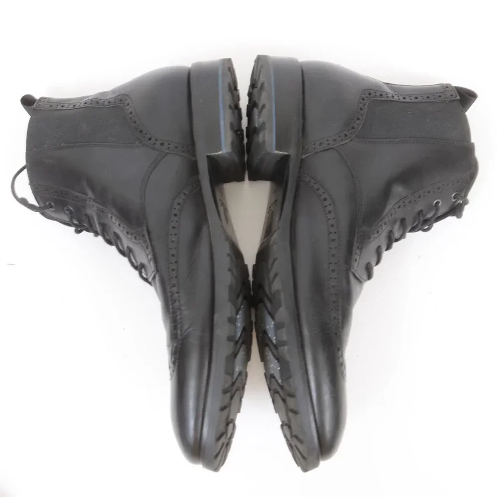 Aldo Toney Mens 10 Wingtip Black Leather Chukka Boot Preppy Business Dressy